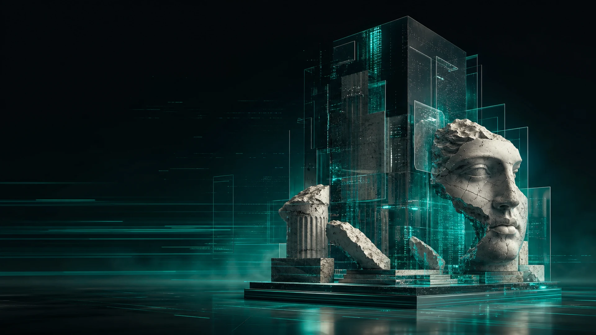 Ätherwerk Webauftritt mit skulpturaler 3D-Inszenierung