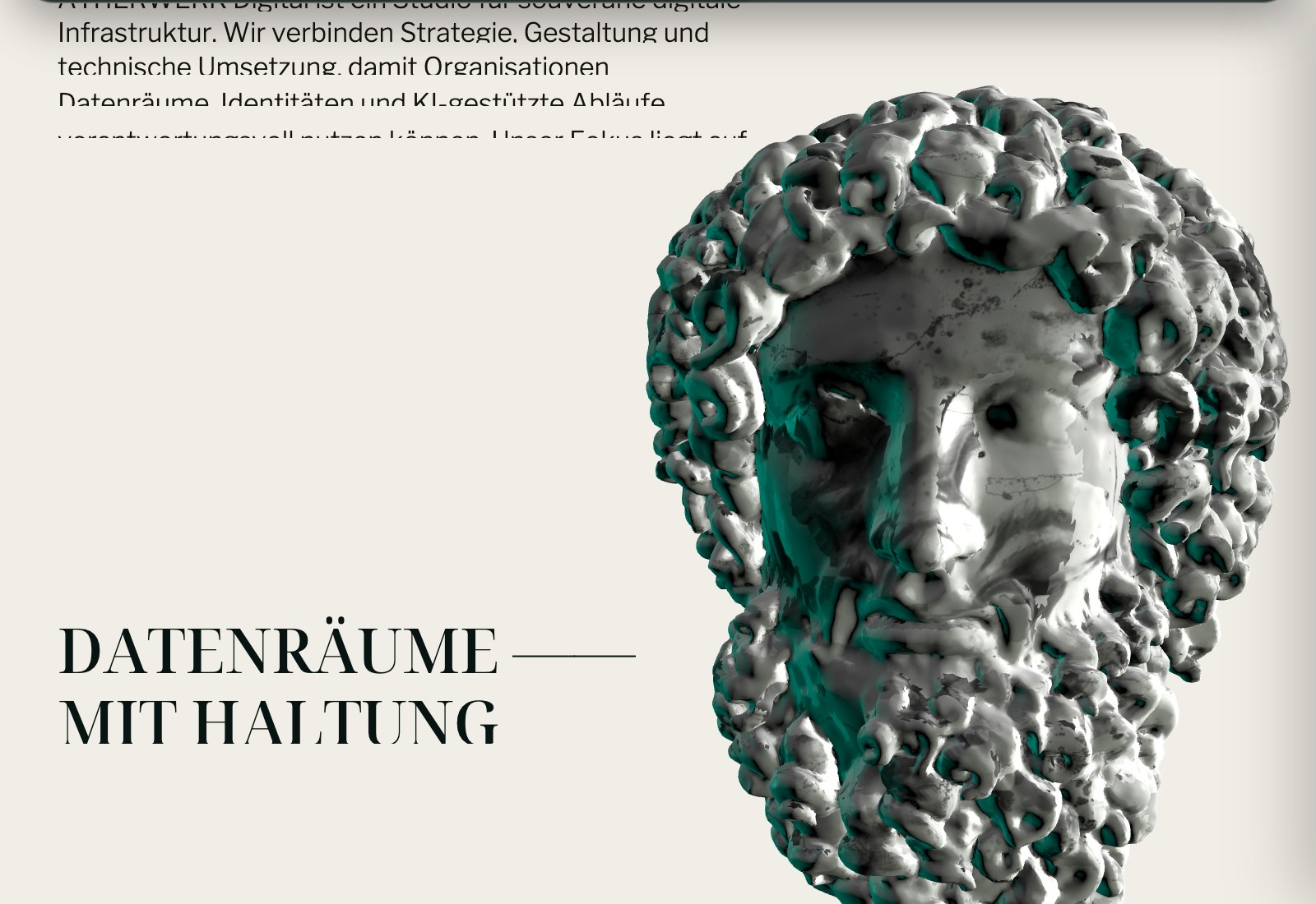 Ätherwerk Startseite mit vertiefter inhaltlicher Führung