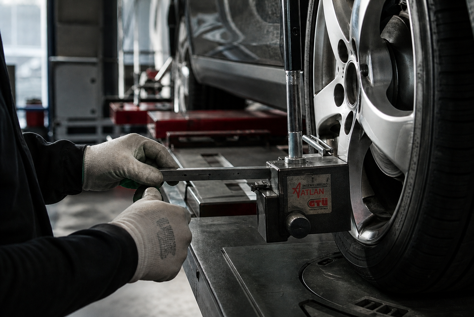 Detailvisualisierung einer technischen Fahrzeugprüfung