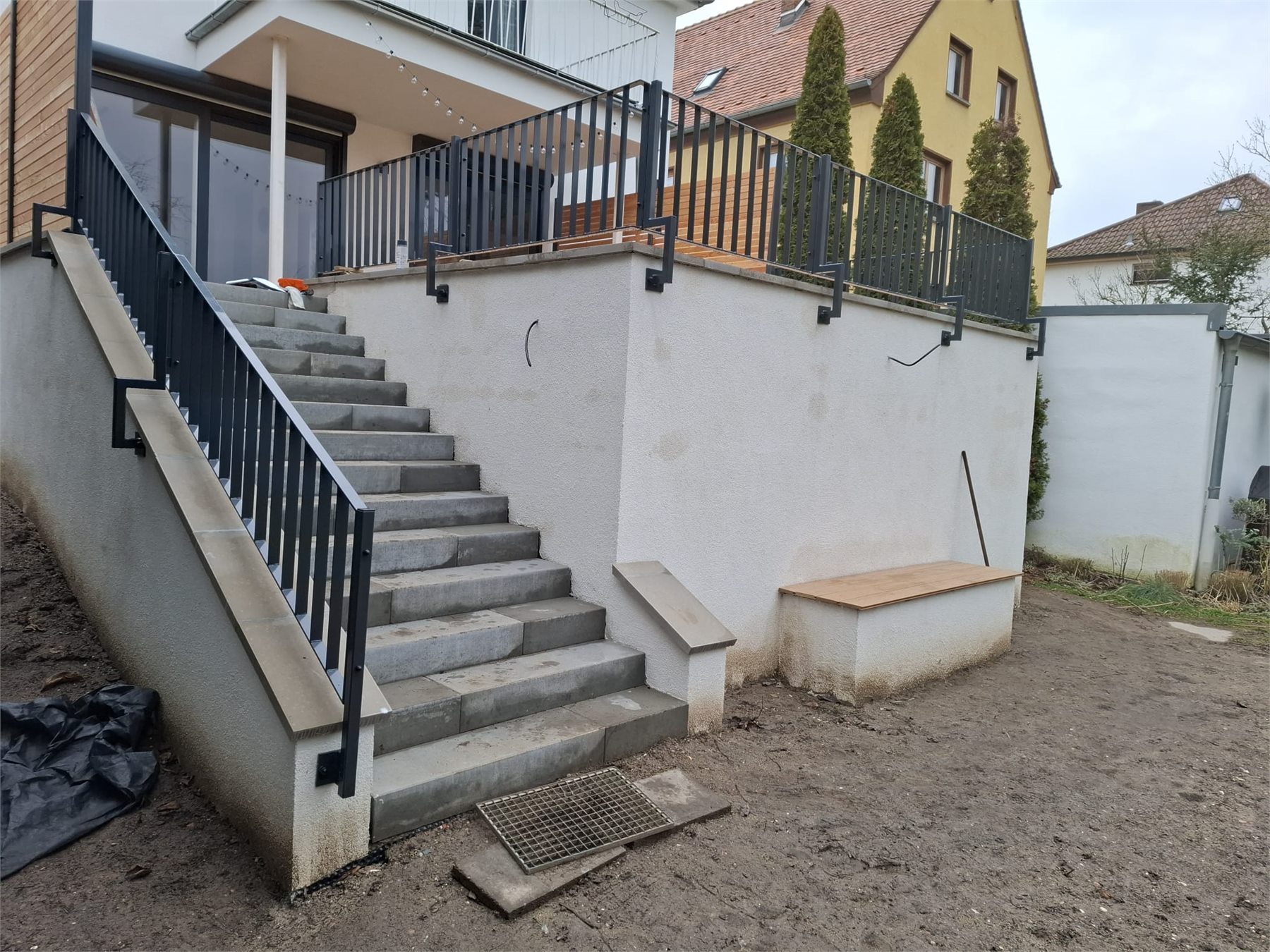 Detailansicht einer Metallkonstruktion
