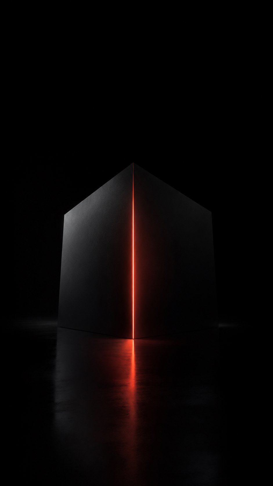Dunkler geometrischer Monolith als Visual für strategisch ausgerichtete Entwicklung
