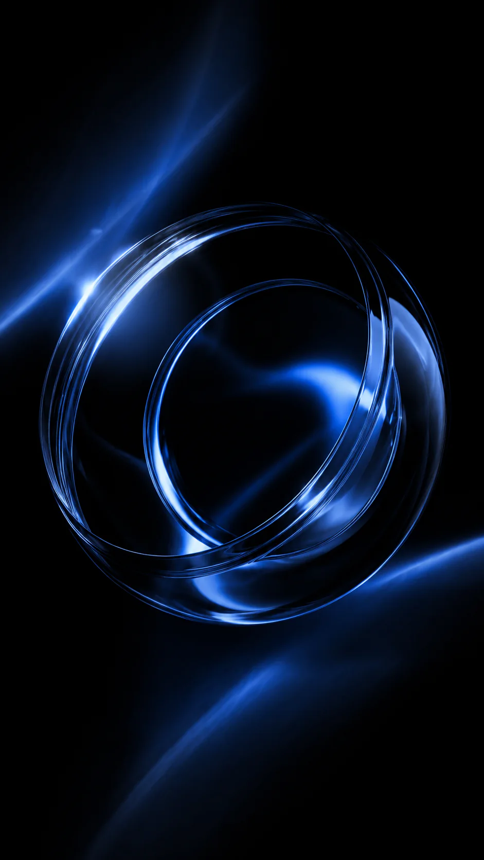 Leuchtender Orbit als visueller Hintergrund für den nächsten Projektschritt im Webdesign